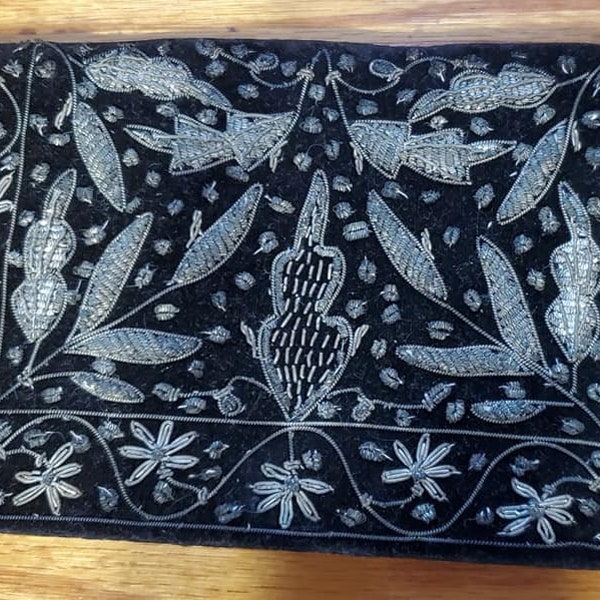 Choice of Vintage Eveing Bags Black White Silver Clutch Petit Point Sequins Beaded Velvet Embroidered