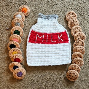 Cookies and MIlk Memory game Chocolate chip cookies Play Food Toddler toy Learning Game
