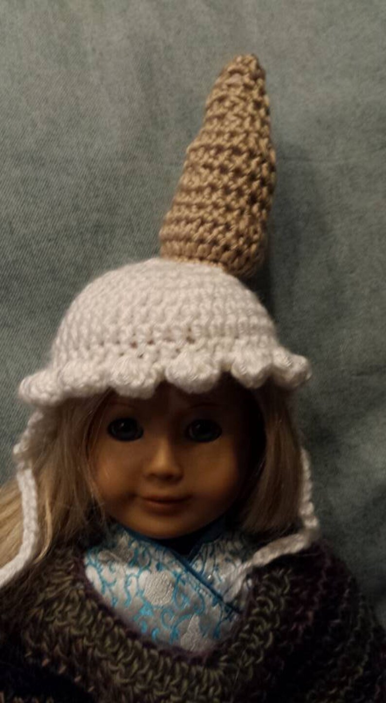 Upside Down Ice Cream Cone Hat Crochet Hat for Blythe or Etsy