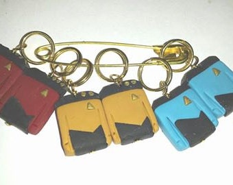 Stitch Markers Star Trek De volgende generatie TNG Picard Gegevens voor brei-of haak set van 6 breien wol haak