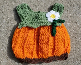 Pumpkin Baby Infant Dress Jumper tunic costume photoprop 3-6 months
