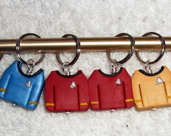 Stitch Markers Star Trek  for Knit or Crochet set of 6 knitting wool crochet