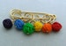 Stitch Markers YARN BALLS  for Knit or Crochet set of 6 knitting wool crochet 