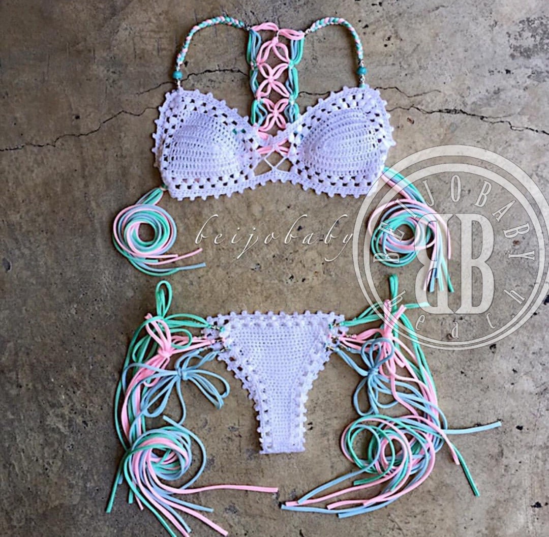 Tahitian Dreams Crochet Bikini THE ORIGINAL Etsy