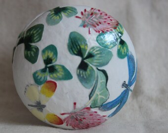 Floral Drawer Knobs, 50 mm dia, Flower Knobs for Bedrooms, Butterfly Handles for Dressers, Up Cycle Furniture, TRANSFORM & UPCYCLE FURNITURE