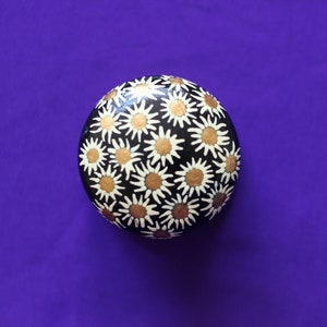 knob, knobs,dresser knob, cabinet knob, painted drawer knob, decorative knobs, shabby chic decor, gold knob, black decorative furniture knob
