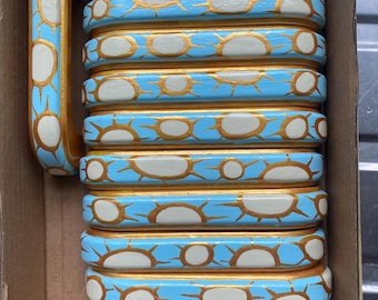 Replacement Dresser Knob For Recycling Furniture, Cabinet Pulls, Painted Handles, Cream, Turquoise, Gold Upcycle Drawer Knobs, 50's D Handle