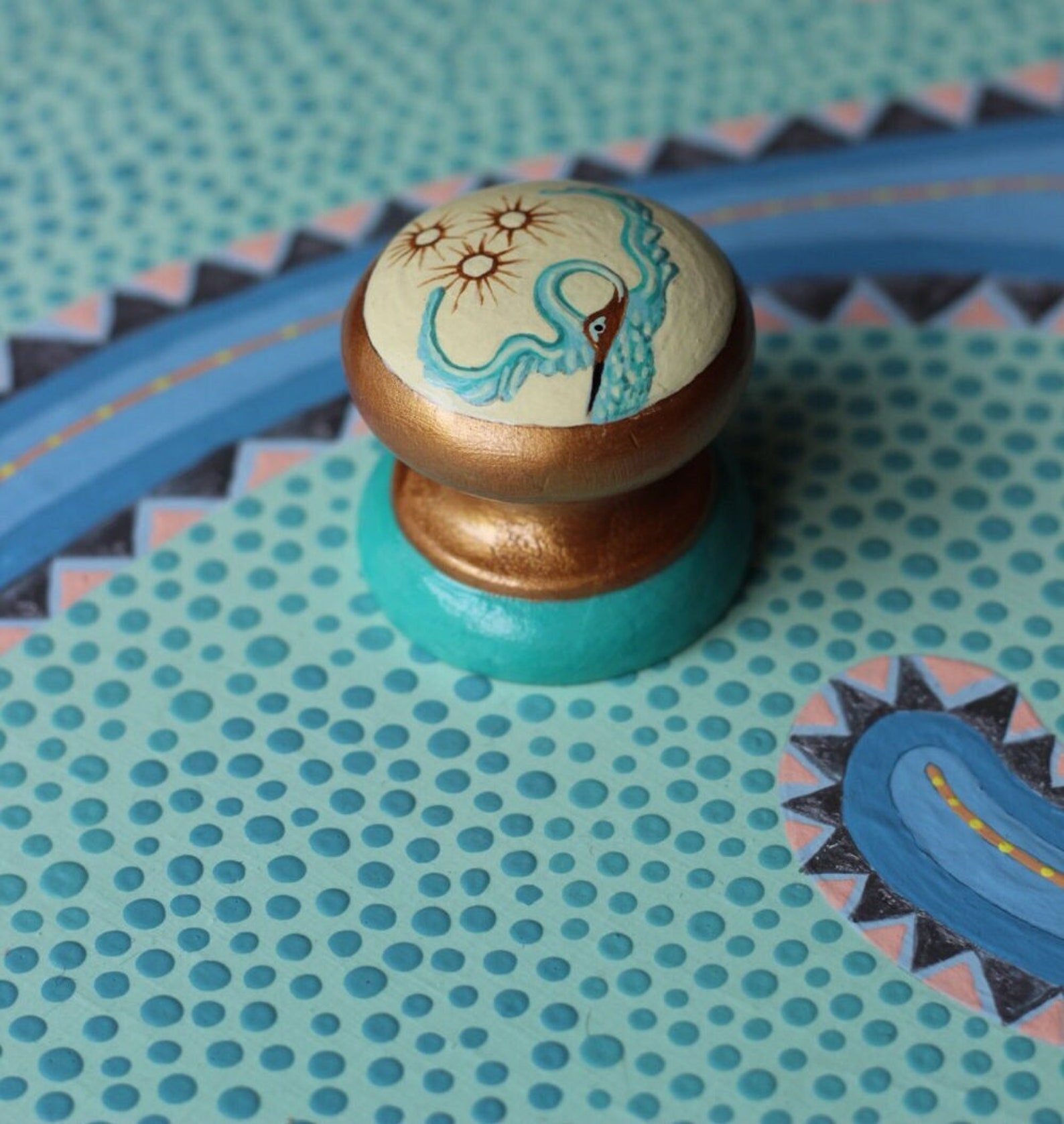 Knobs for Dressers Dresser Knob Unique Painted Knob Etsy