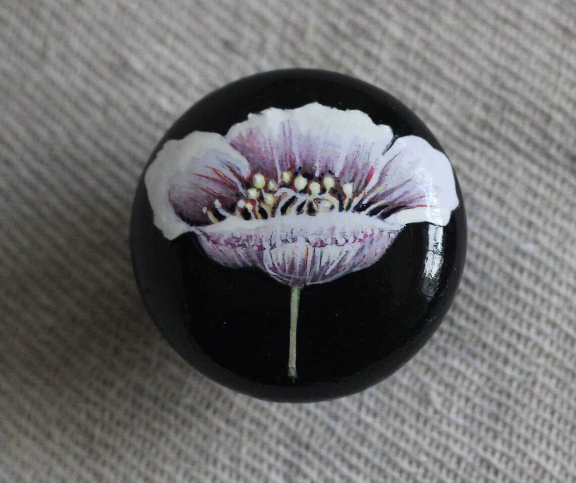 Upcycle Wood Furniture Knobs Dresser Knob Hand Painted Etsy