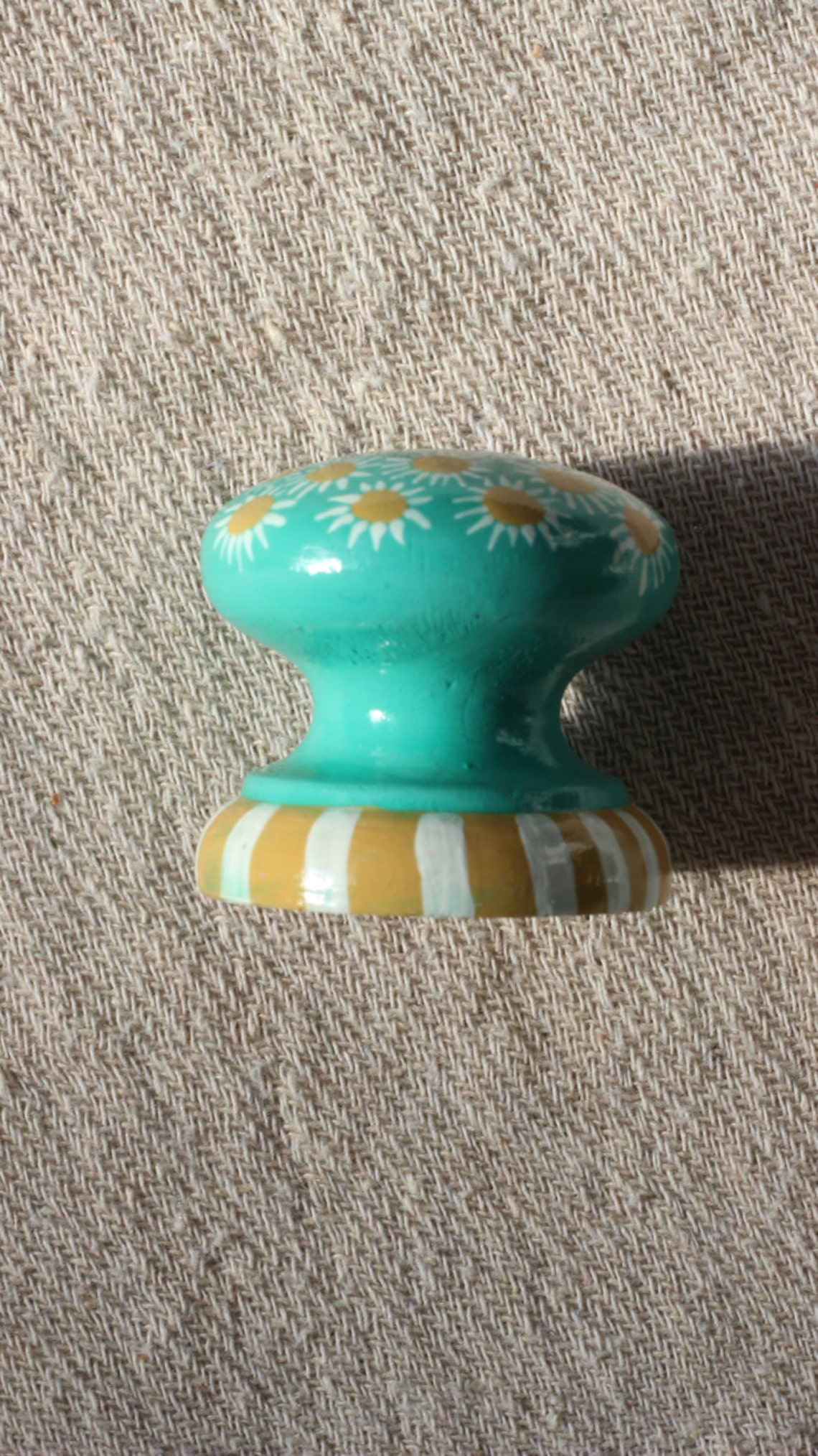 Knobs Dresser Knobs Painted Knobs Turquoise Knob Etsy