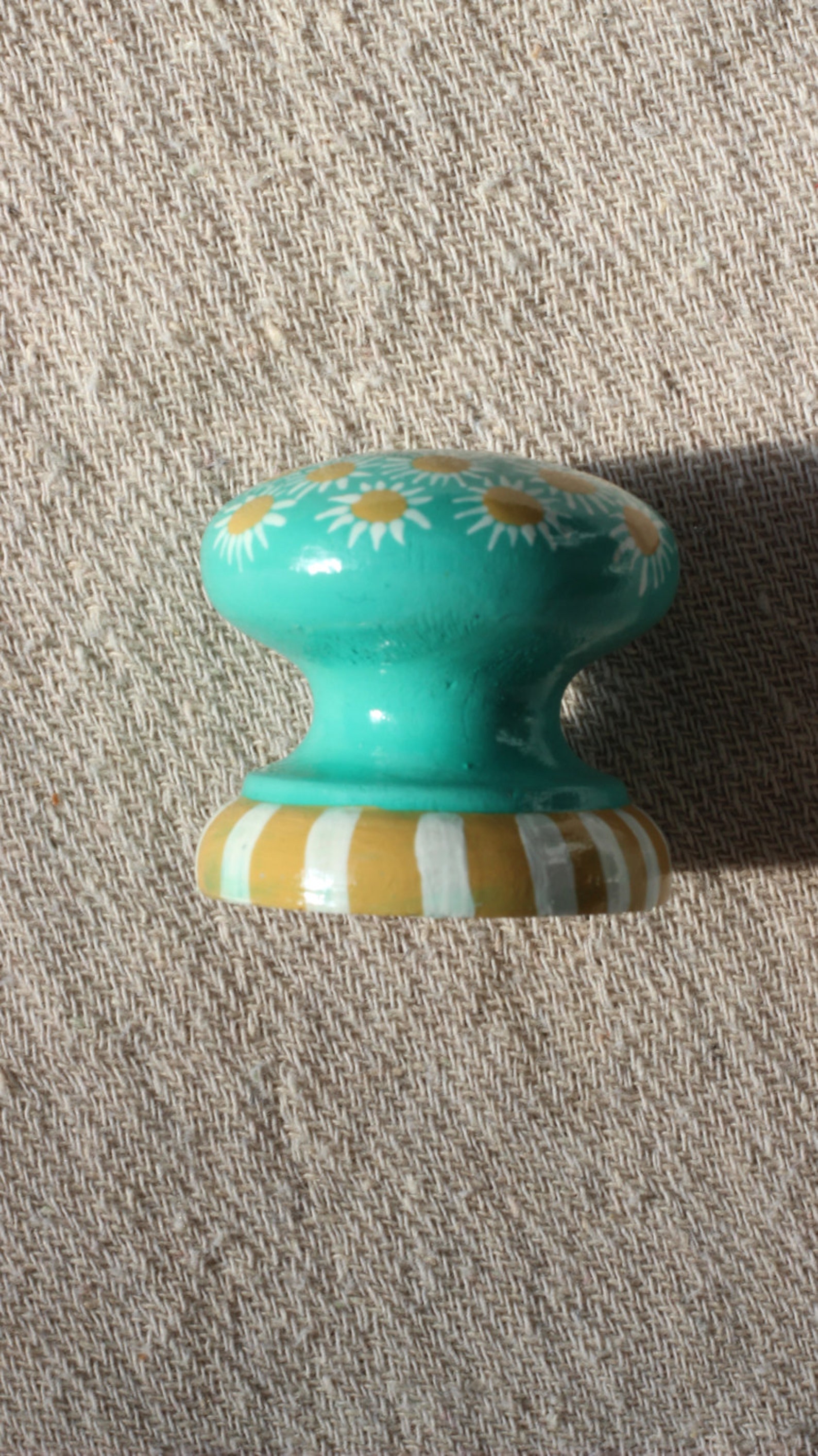 Knobs Dresser Knobs Painted Knobs Turquoise Knob Etsy