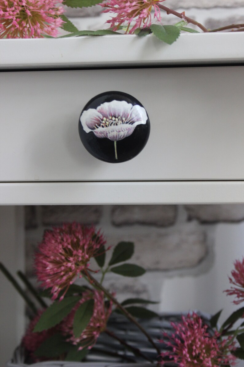 Upcycle Wood Furniture Knobs Dresser Knob Hand Painted Etsy