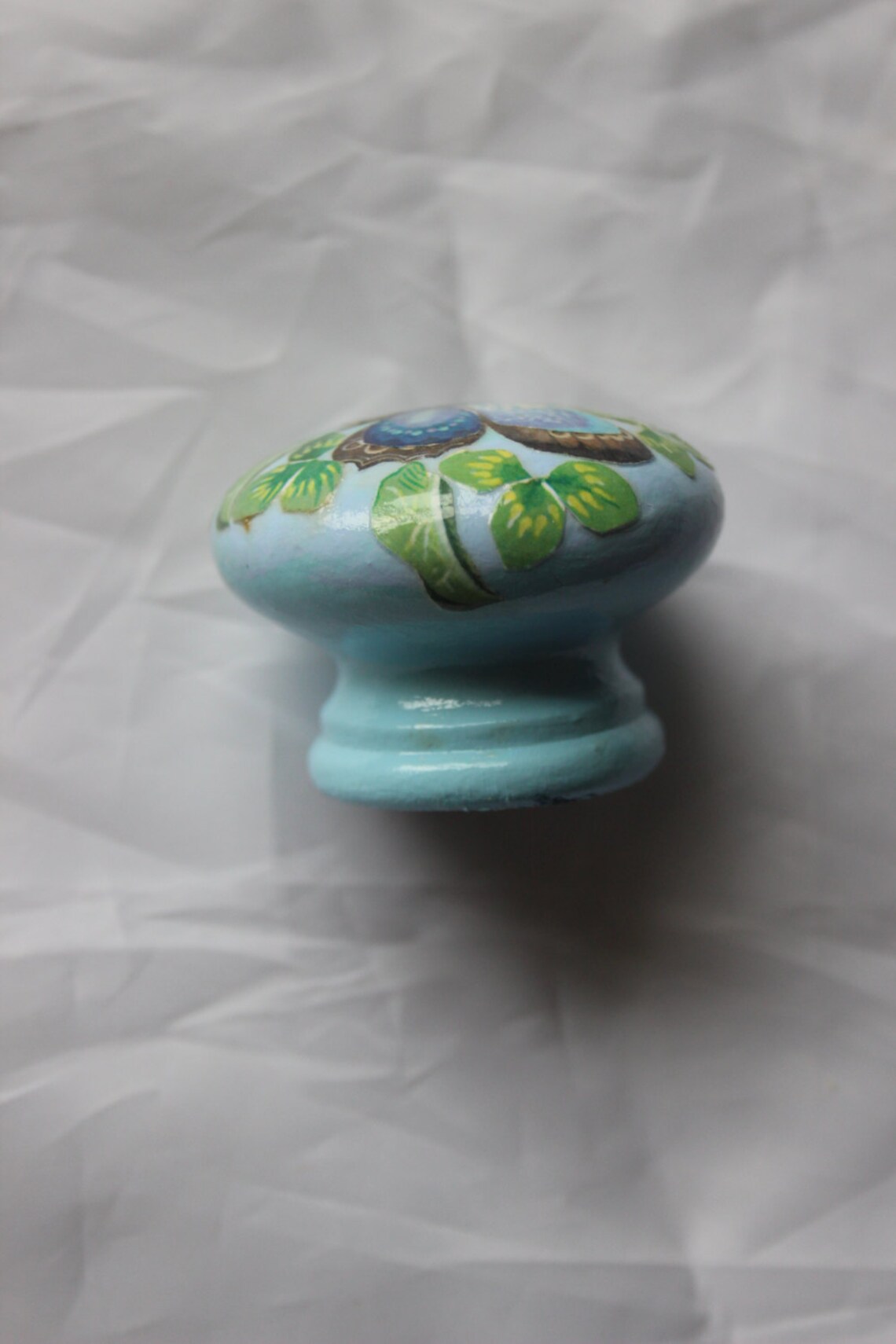 Knobs for Upcycling Furniture Blue Butterfly Pale Blue Etsy