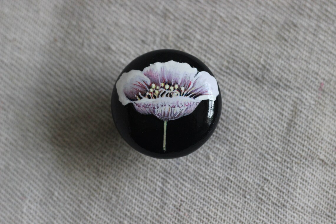 Upcycle wood furniture knobs dresser knob hand painted Etsy