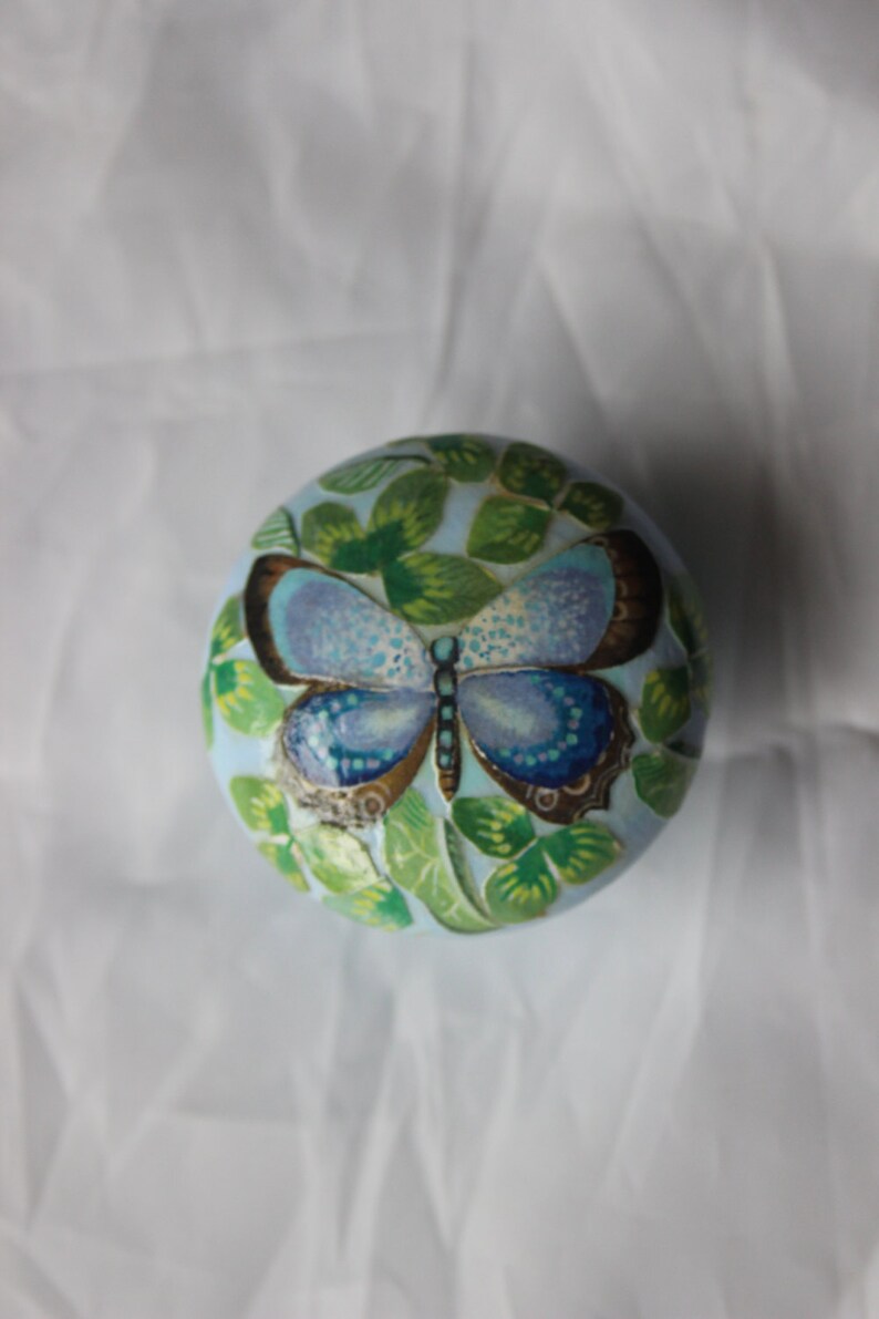 Knobs for Upcycling Furniture Blue Butterfly Pale Blue Etsy