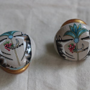 Fox Drawer Knobs, 50 mm Dia, Fox Pulls, Give your Furniture a DESIGNER TRANSFORMATION, Painted Knobs. by Cathy Jane of HANDPAINTEDbydesign