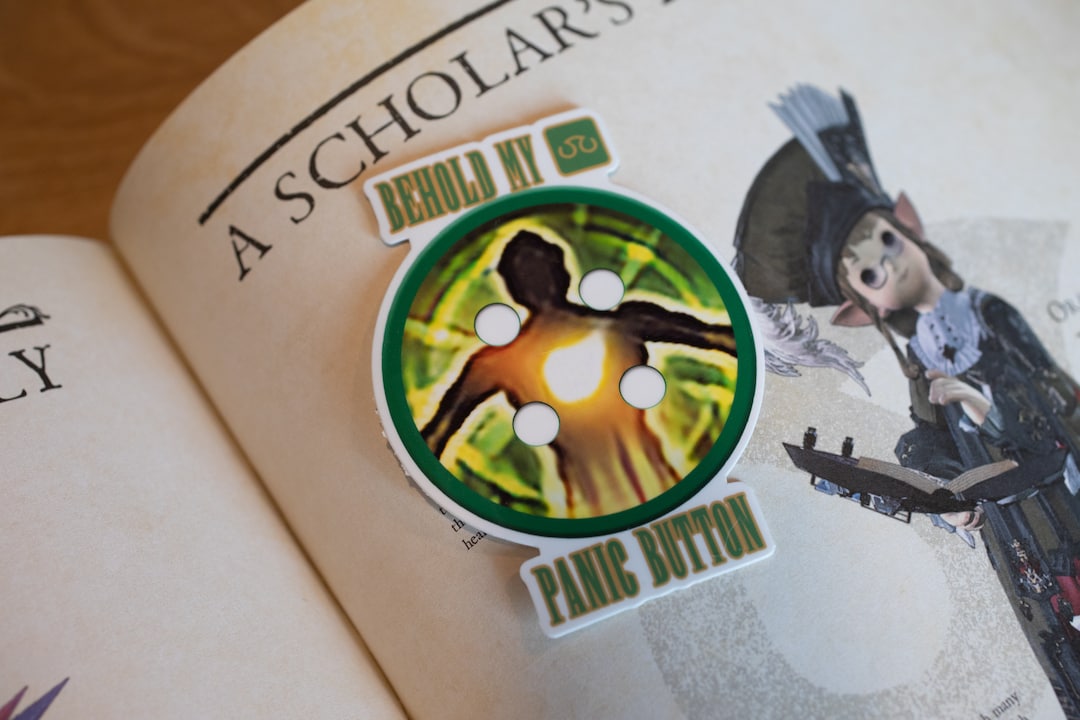 Final Fantasy FFXIV FF14 Healer Job Panic Button Sticker 3