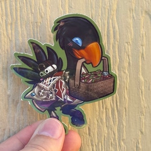 Final Fantasy 14 FFXIV Black Chocobo Sticker 3”