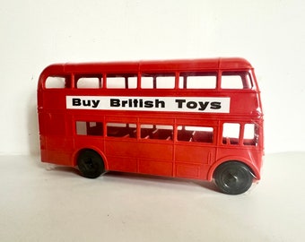 Vintage London Bus Plastic Toy Springwell Mouldings