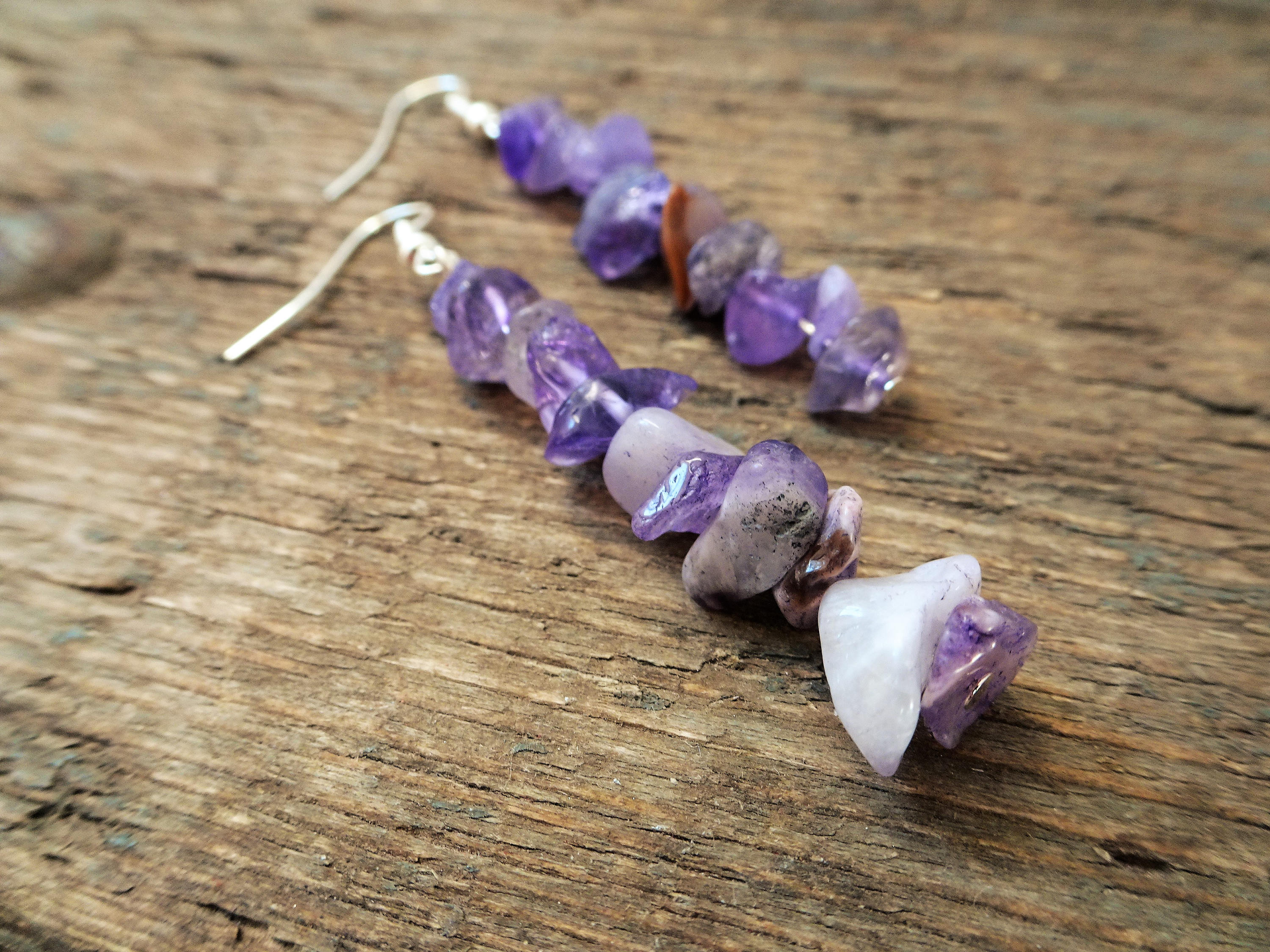 Amethyst Beaded Earrings main image 1
