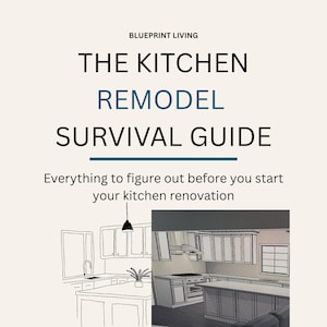 Planerare för köksrenovering och överlevnadsguide | Checklista för renovering (digital nedladdning)