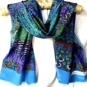 Vintage Silk Scarf Dior - Etsy