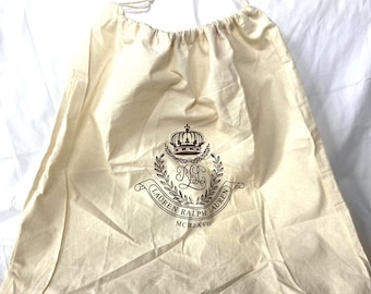 LAUREN RALPH LAUREN Dust Bag Cream Cotton Drawstring 17/18 inches Authentic 377/68