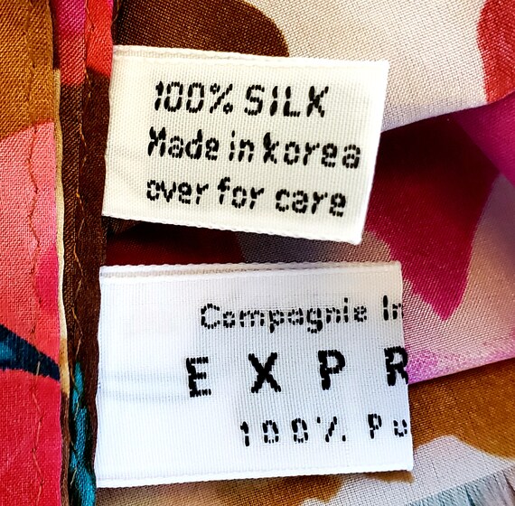 EXPRESS COMPAGNIE INTERNATIONAL / Silk Scarf Extr… - image 5