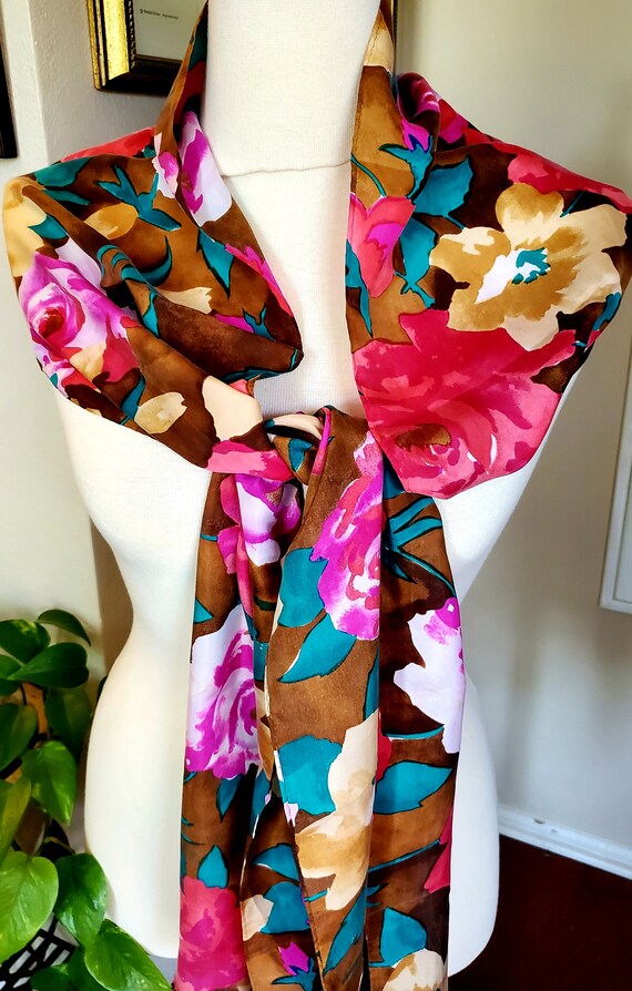 EXPRESS COMPAGNIE INTERNATIONAL / Silk Scarf Extr… - image 2