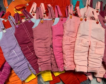 Colorful overalls for Blythe.