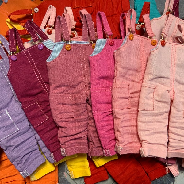 Colorful overalls for Blythe.