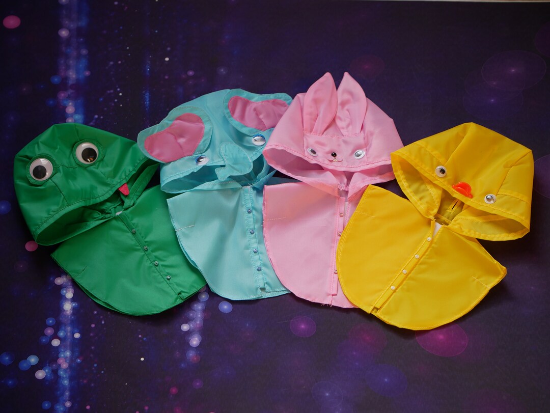 Blythe Raincoat/poncho/ Elephant /frog /lt Pink Rabbit /dk Pink Rabbit ...