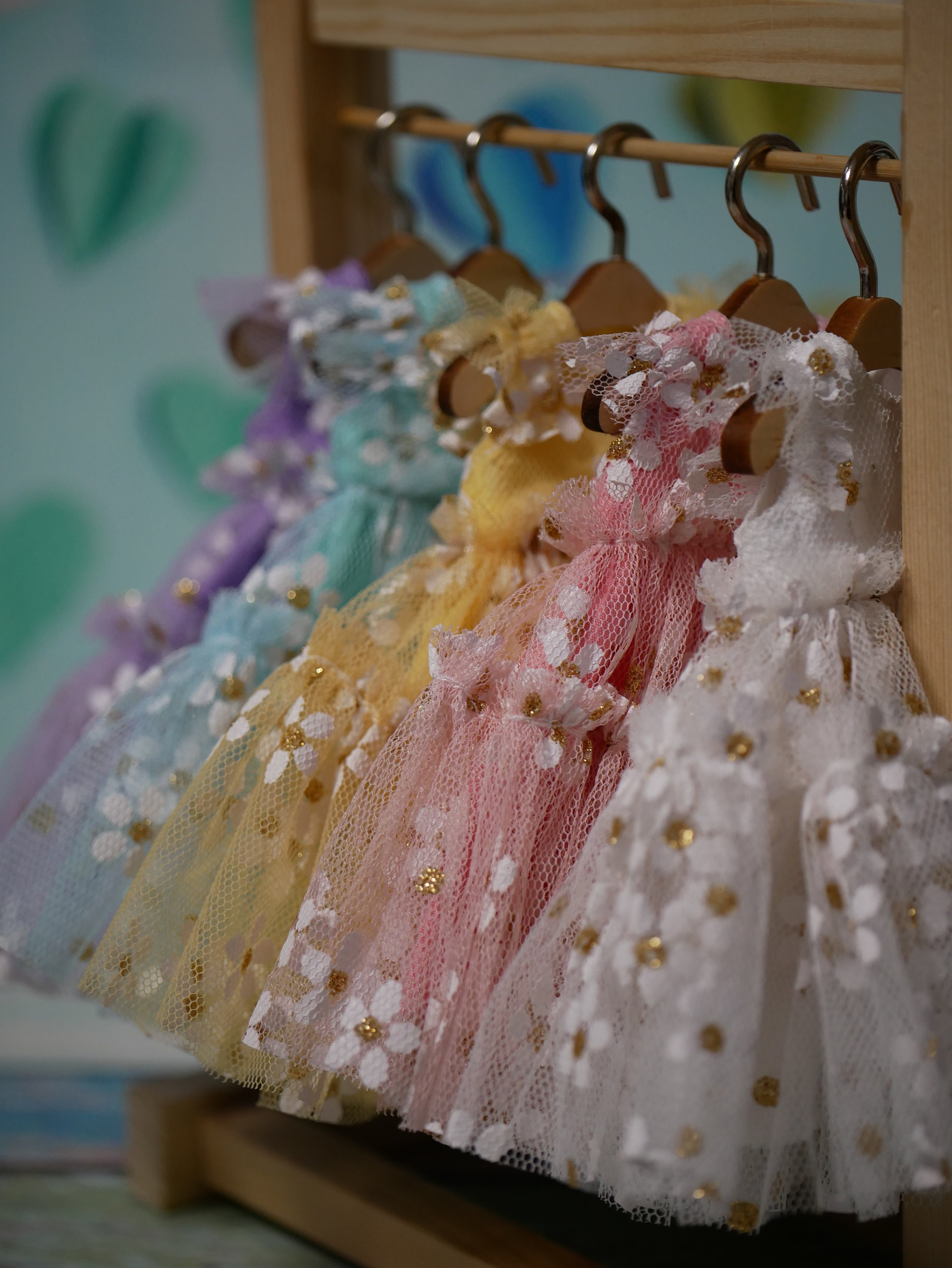 Beautiful flowers Tulle dress for Blythe.