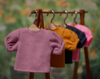 T-Shirt puff sleeves for Blythe & Qbaby dolls.