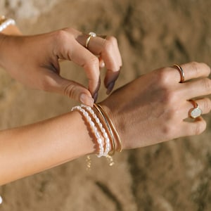 Dainty Pearl Bracelet, Bracelet Gold, Dainty Pearl Jewelry, 14k Gold Filled