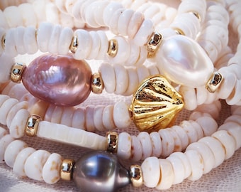 Choose your Stretchy Puka Shell Bracelet - Ali'ikai