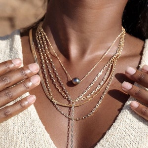 Medium Paperclip Chain Necklace - Hoonani