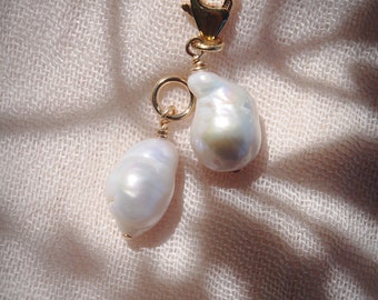Baroque White Pearl Charm