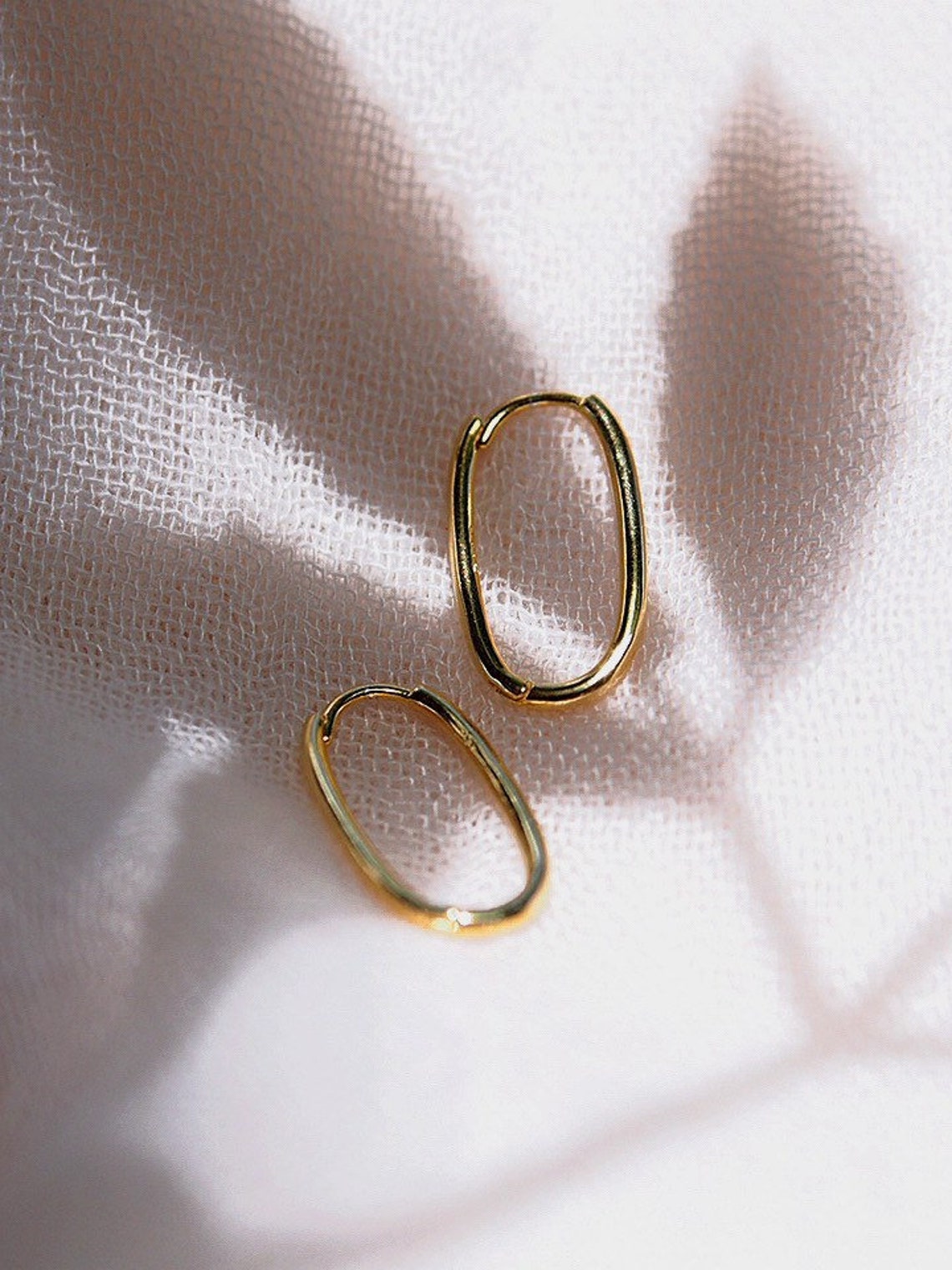 Minimalistic Paperclip Earrings Paperclip Hoop Earring Etsy