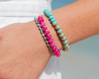 Raspberry Hot Pink Bracelet - Nohea