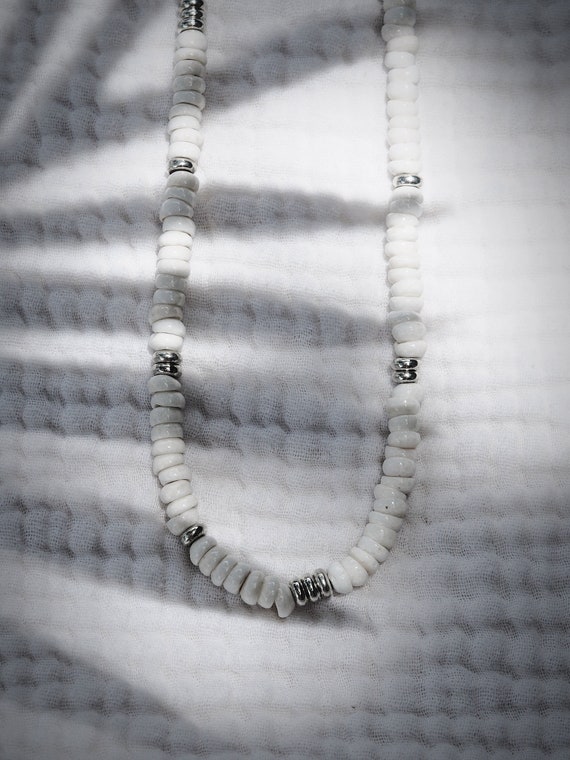 Silver puka outlet shell necklace