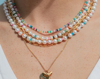 Rainbow Mixed Opal Necklace - Kalei