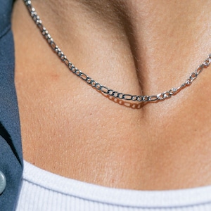 Unisex Men&#39;s Stainless Steel Figaro Chain - Kilohana