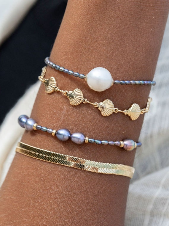 How to Style a Simple Pearl Bracelet