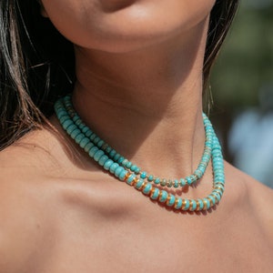 Turquoise Gemstone Necklace Ka'ohu image 1