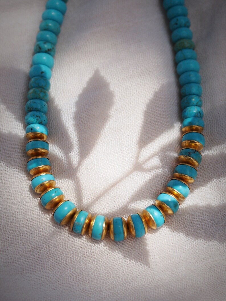 Turquoise Gemstone Necklace Ka'ohu image 4