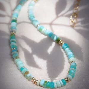 Peruanische Blaue Opal Halskette - Mana'olana