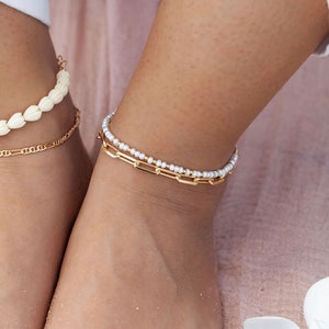 Chunky Gold Paperclip Chain Anklet - Hie, Gold Anklet, Gold Chain Anklet