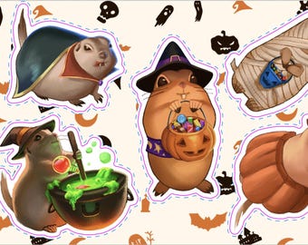 Halloween Squirrel Stickers