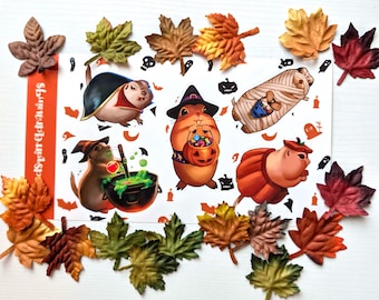 Halloween Squirrel Stickers